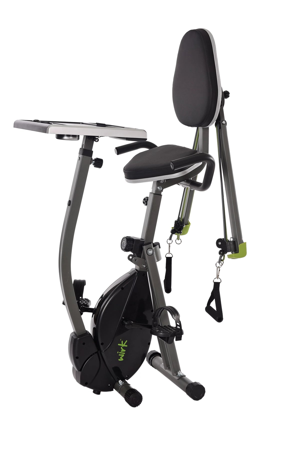 Upright Exercise Bike Workstation and Standing Desk E16566