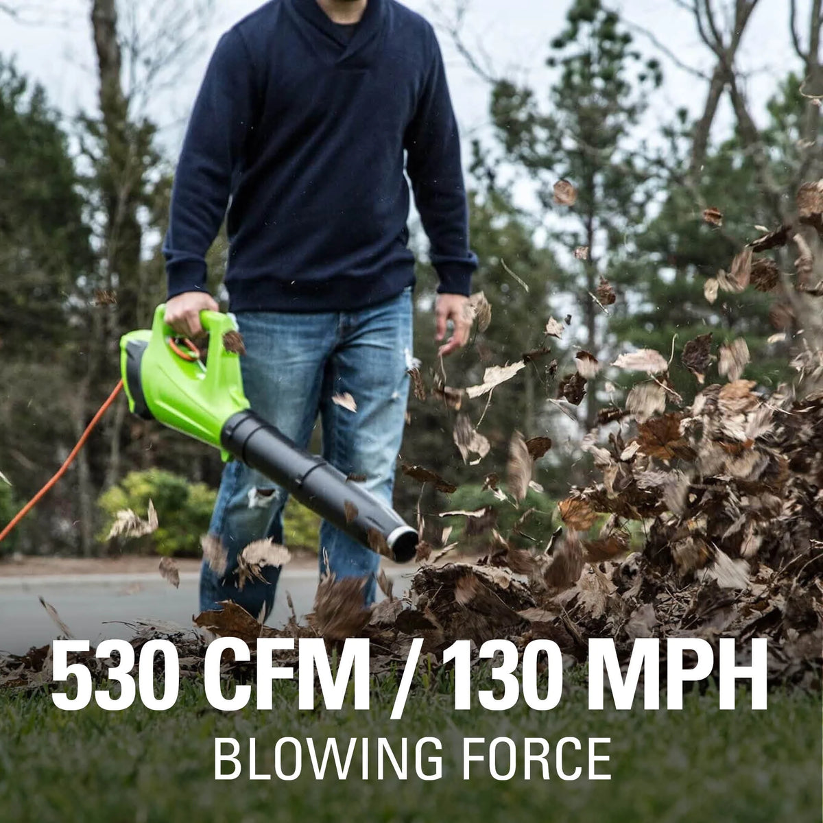 9 Amp 530 CFM Corded Electric Axial Leaf Blower W927