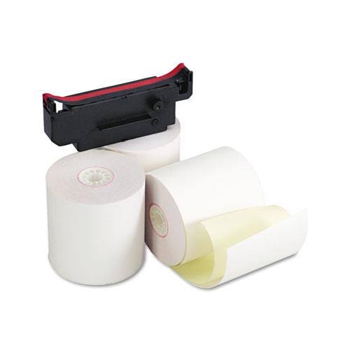 Two Ply Receipt Rolls 4 1/2x22 x 90 ft White/Canary 24/Carton J986087