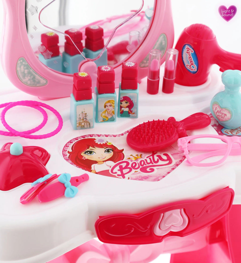 Princess Vanity Dresser with Mirror Playset W58514