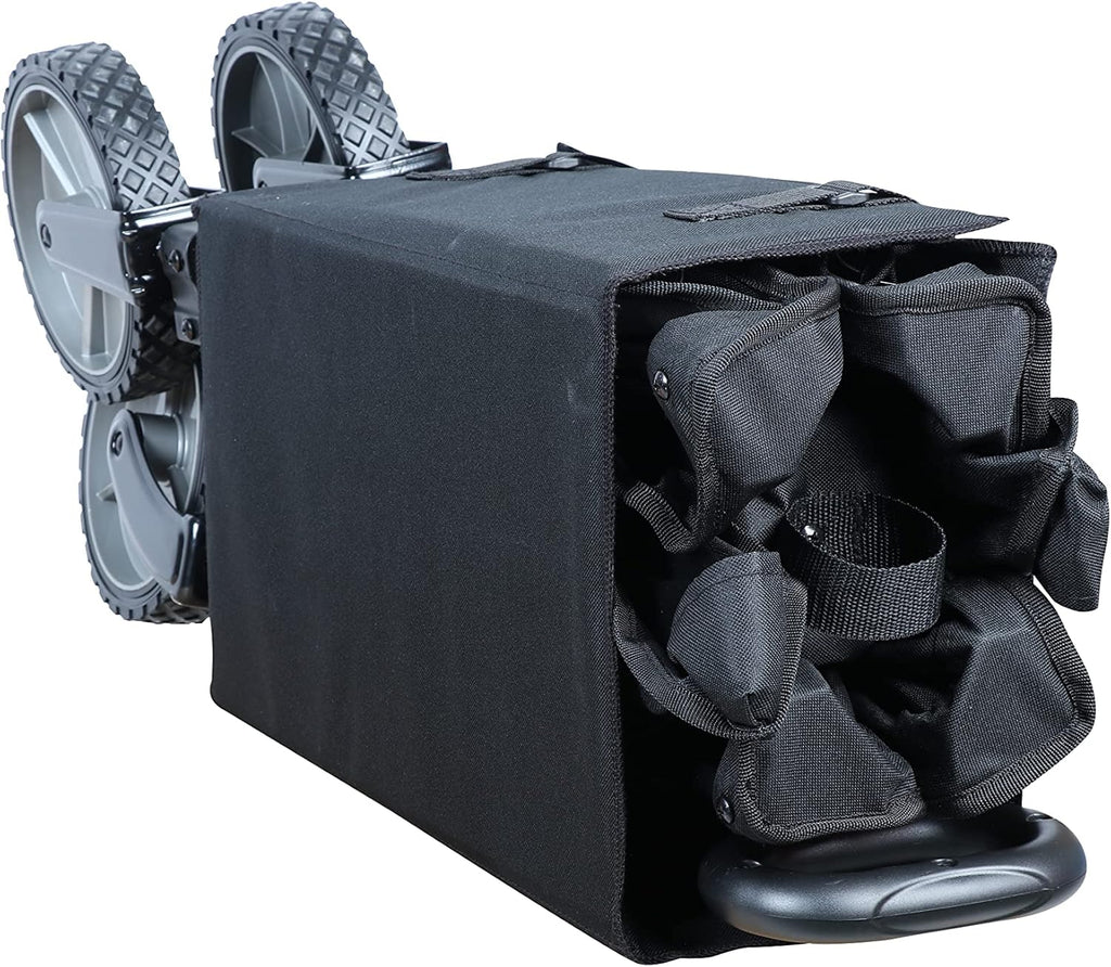 Black Folding Collapsible Camp Wagon Cart Y72752