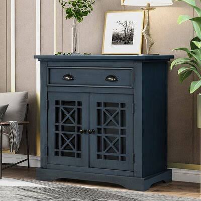 Storage Cabinet with Doors and Wood Drawer W170949