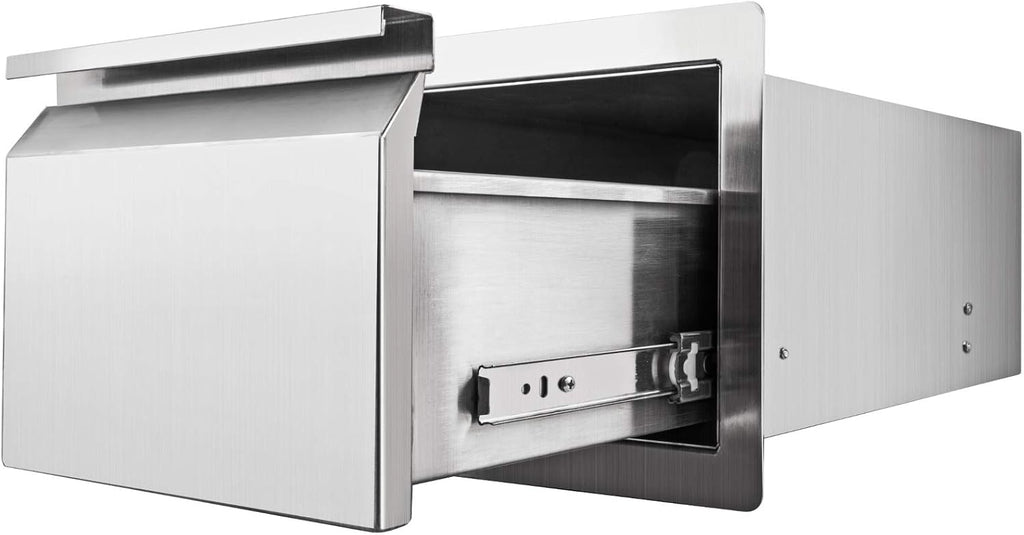 14 x 18 x 16 Inch SUS 304 Stainless Steel Double Access Drawers Y87967