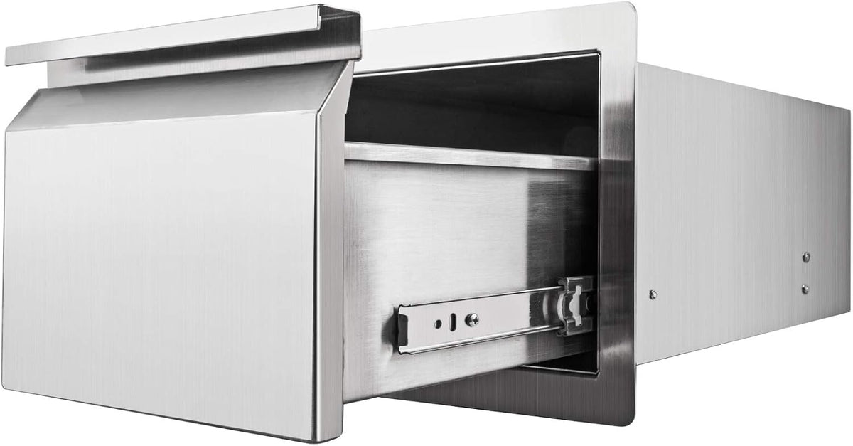 14 x 18 x 16 Inch SUS 304 Stainless Steel Double Access Drawers Y87967