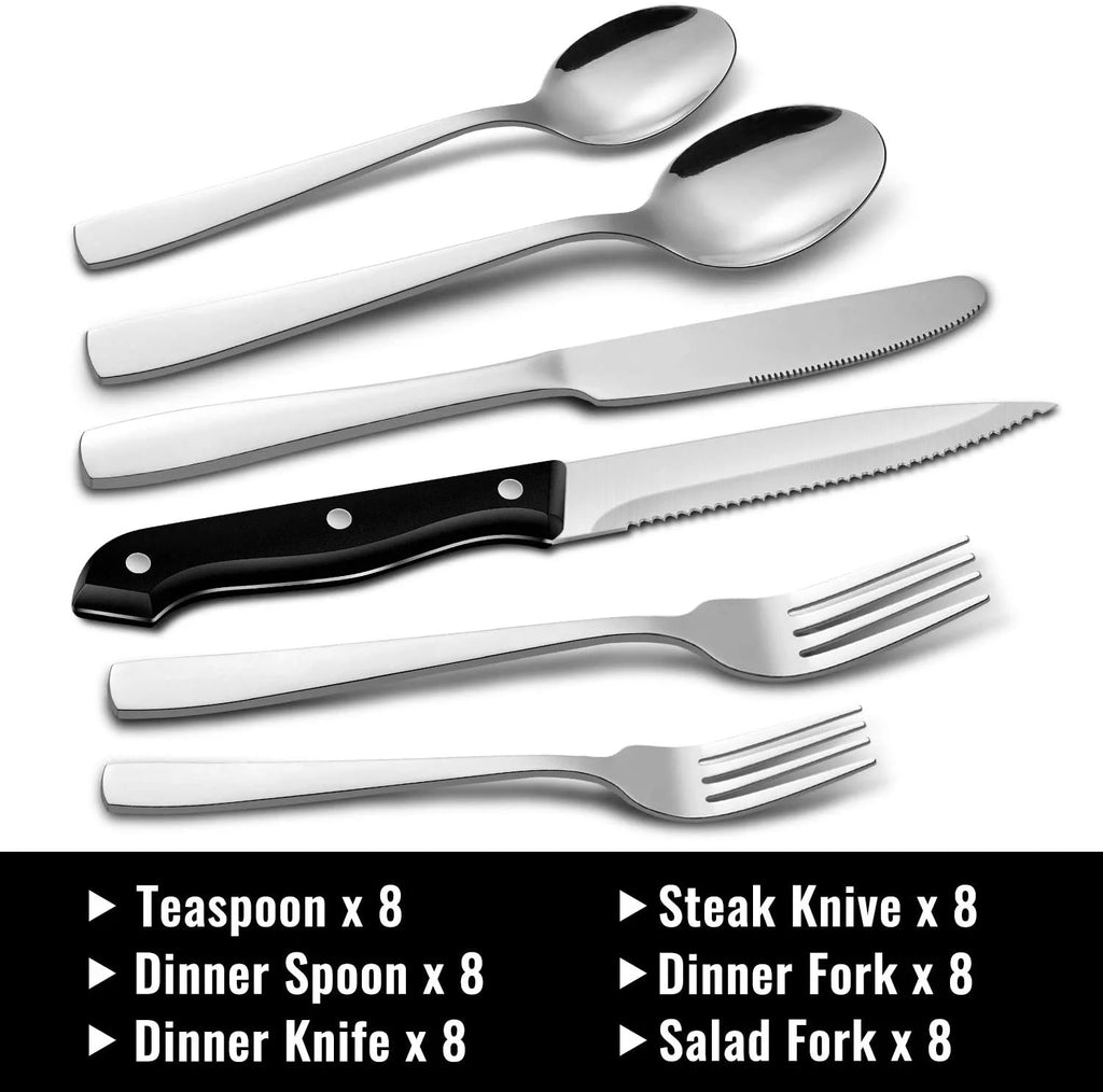 48-Pieces Stainless Steel Silverware Set H303
