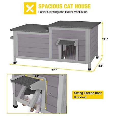 2-Room Outdoor Cat House G40167