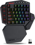 Wireless One-Handed Mechanical Keyboard 42 Keys RGB Gaming Keypad M390
