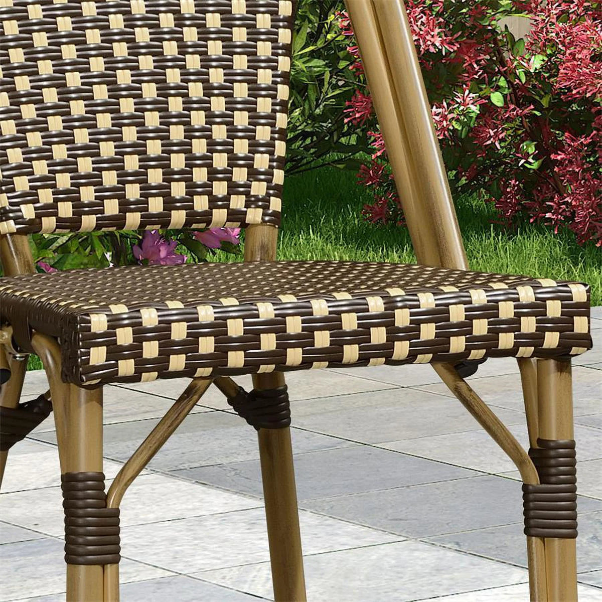 Set of 2 Wicker Dining Chairs C4127