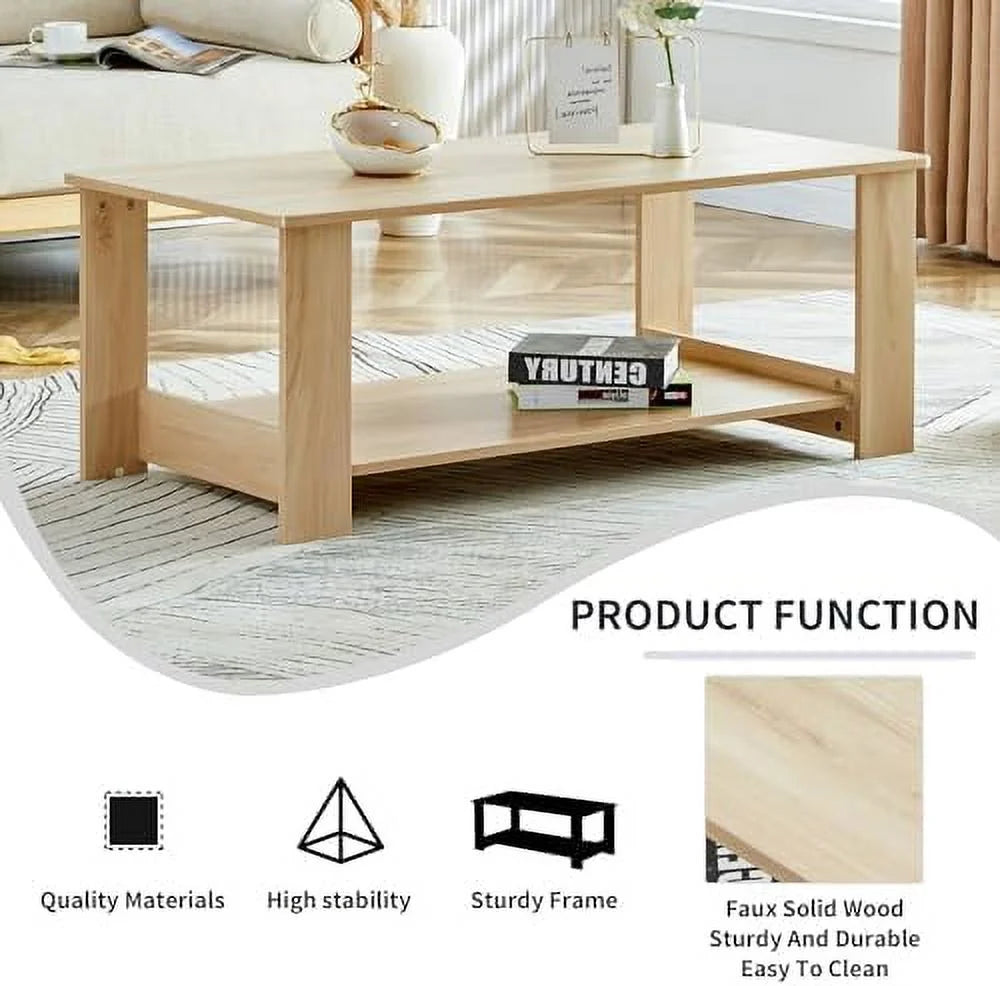 43.3 inch Rectangular MDF Coffee Table R306