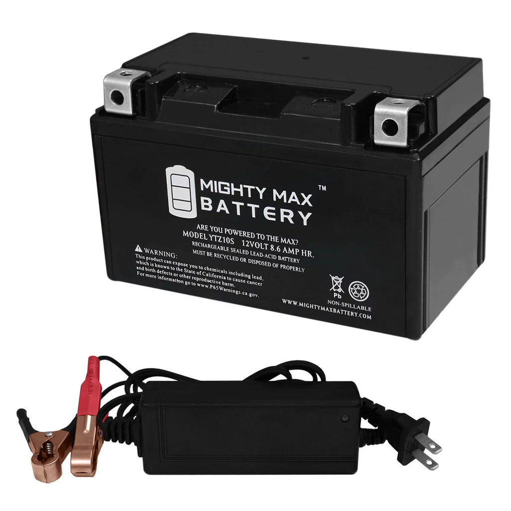 YTZ10S Battery + 12V 2Amp Charger O464