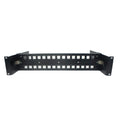 19 Inches Adjustable DIN-Rail Rack Mount Bracket 2U Black J810