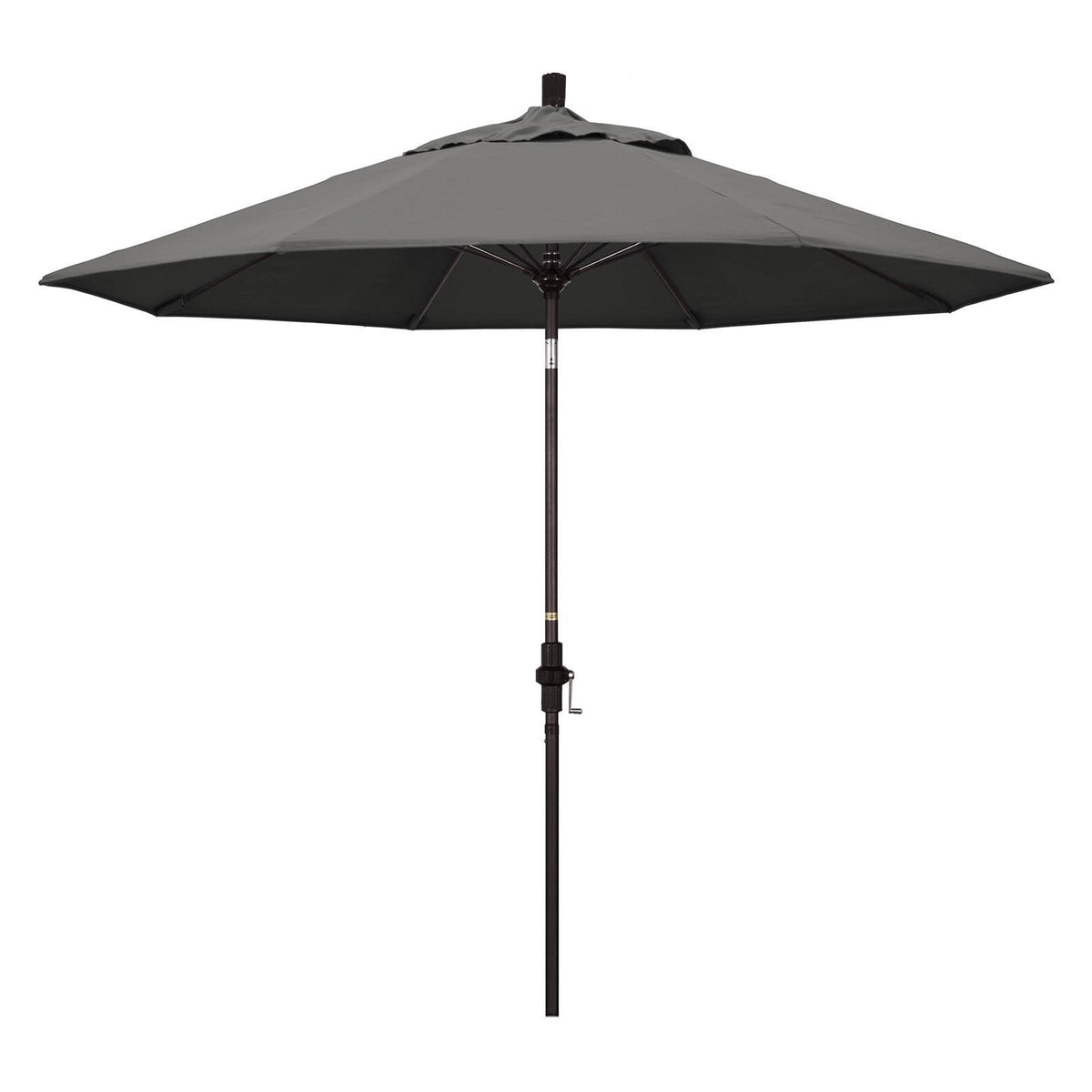 9-ft. Fiberglass Tilt Market Umbrella Charcoal Y929