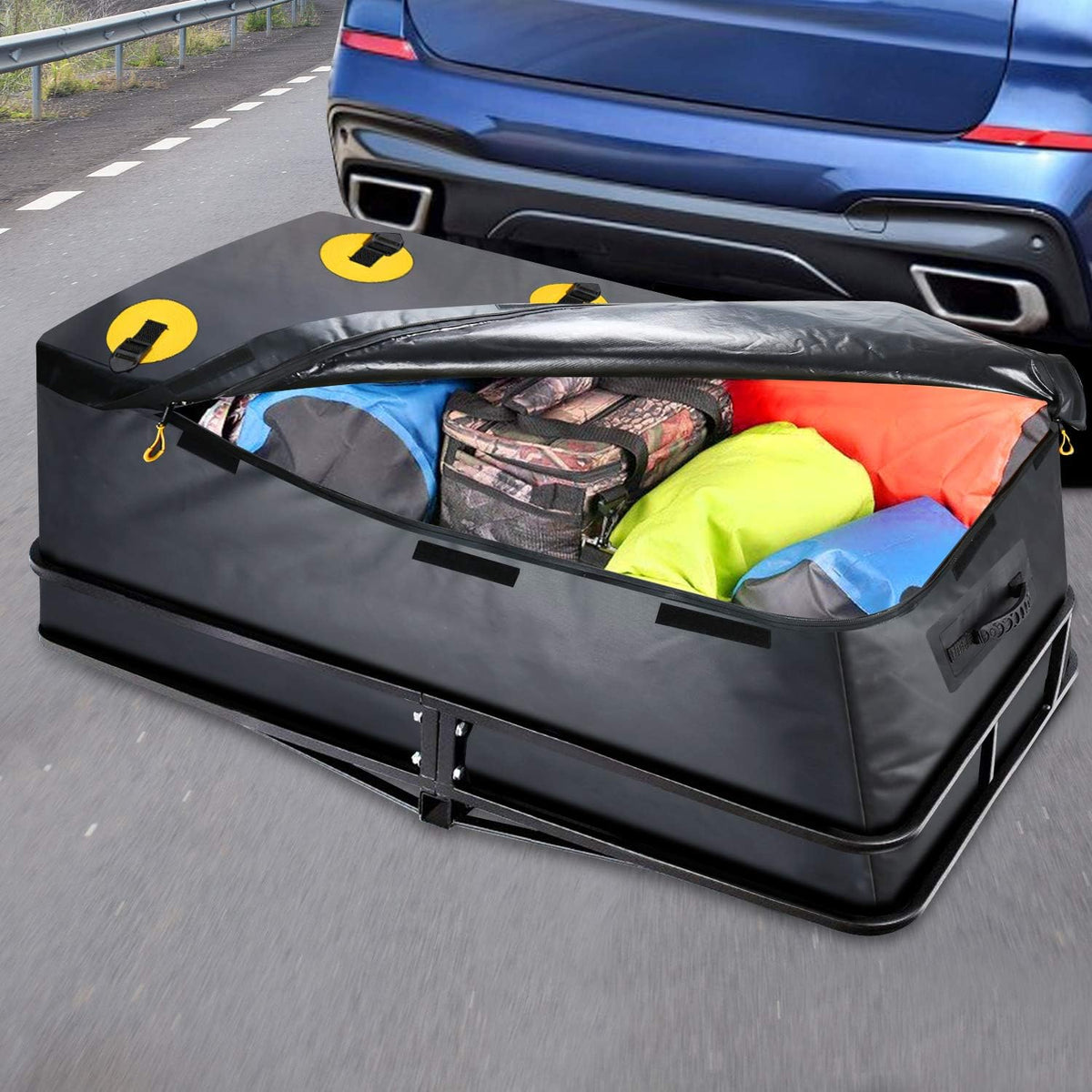 100% Waterproof 22 Cu Ft Cargo Carrier Bag with 6 Reinforced Straps R533860