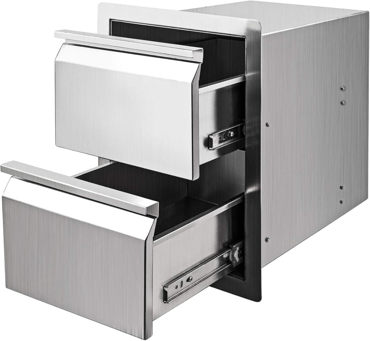 14 x 18 x 16 Inch SUS 304 Stainless Steel Double Access Drawers Y87967