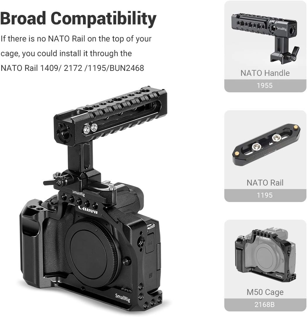 NATO Top Handle Quick Release Handgrip with Cold Shoe Mount Q6952