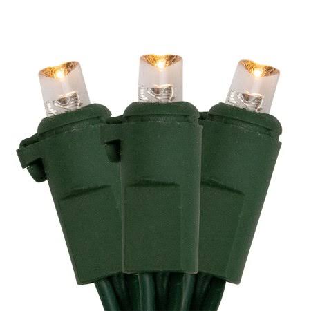 Clear Warm White LED Christmas Lights V5886
