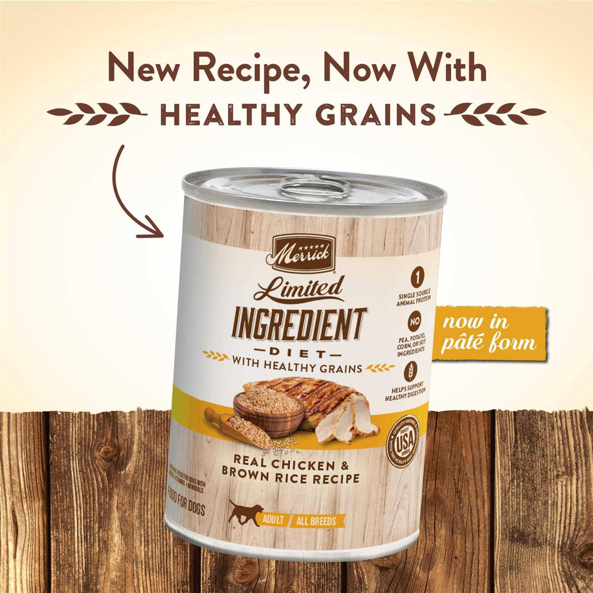 Chicken & Brown Rice Wet Dog Food M5945