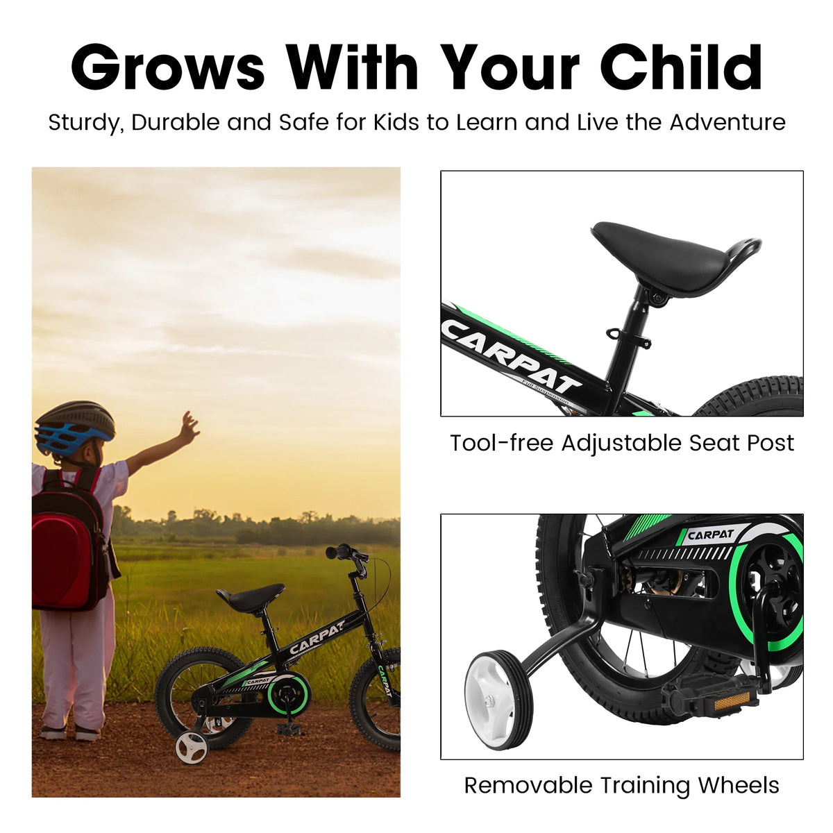 14 Inch Kids Bike with Training Wheels T383789