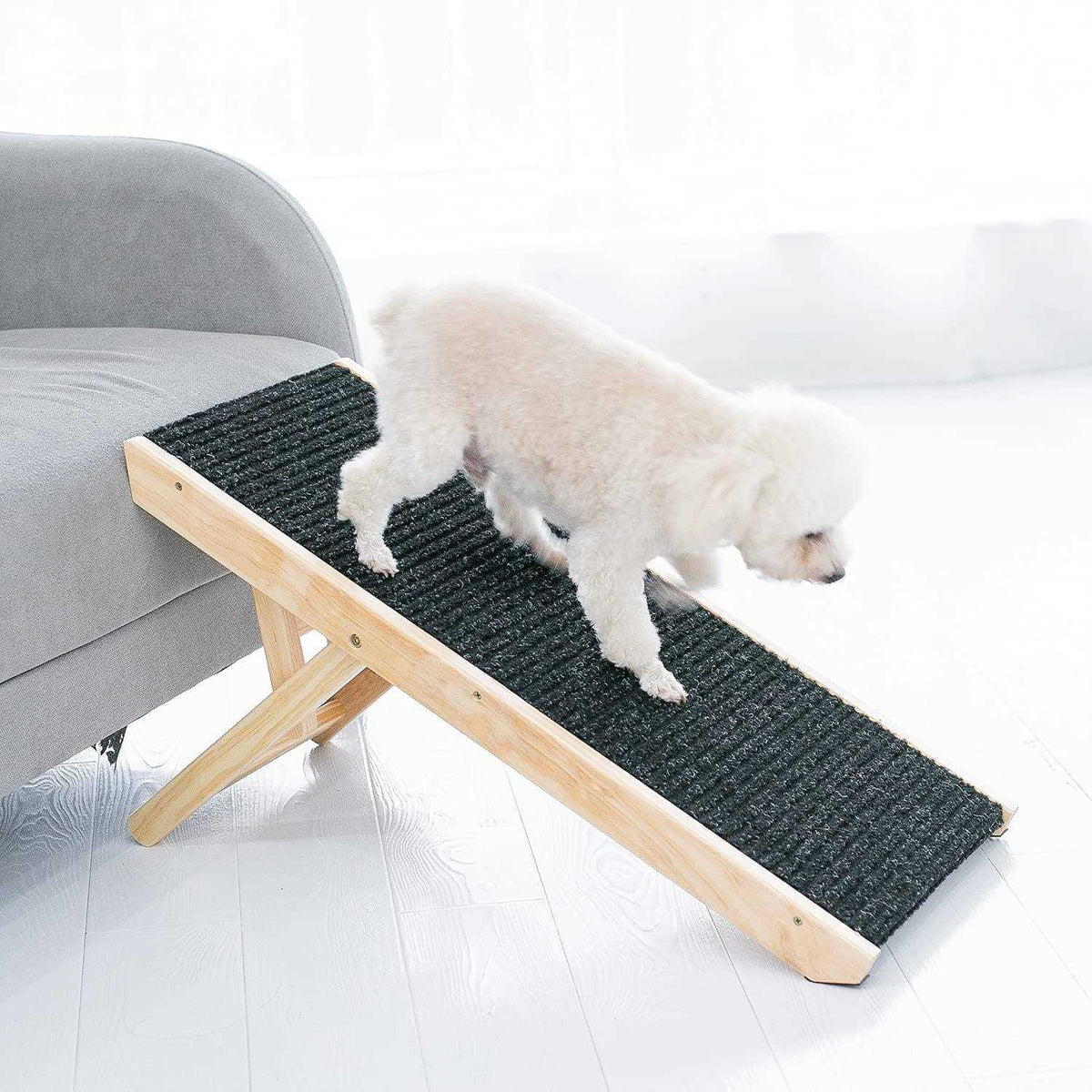 19 Tall Adjustable Wooden Folding Portable Pet Ramp X254