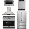 36 Electric Range, Range Hood, Refrigerator, Dishwasher and Microwave P4083