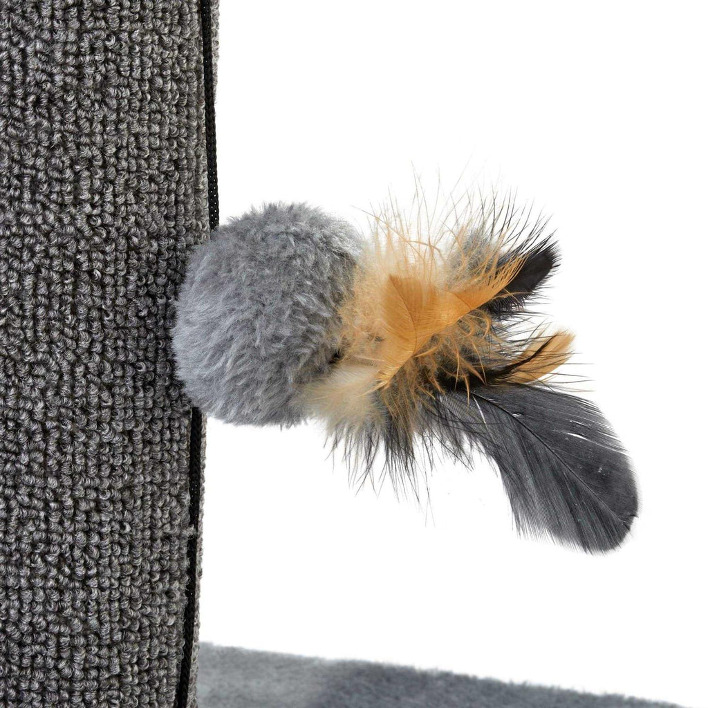 Raised Cat Scratch Post With Refillable Corrugated Cardboard D292