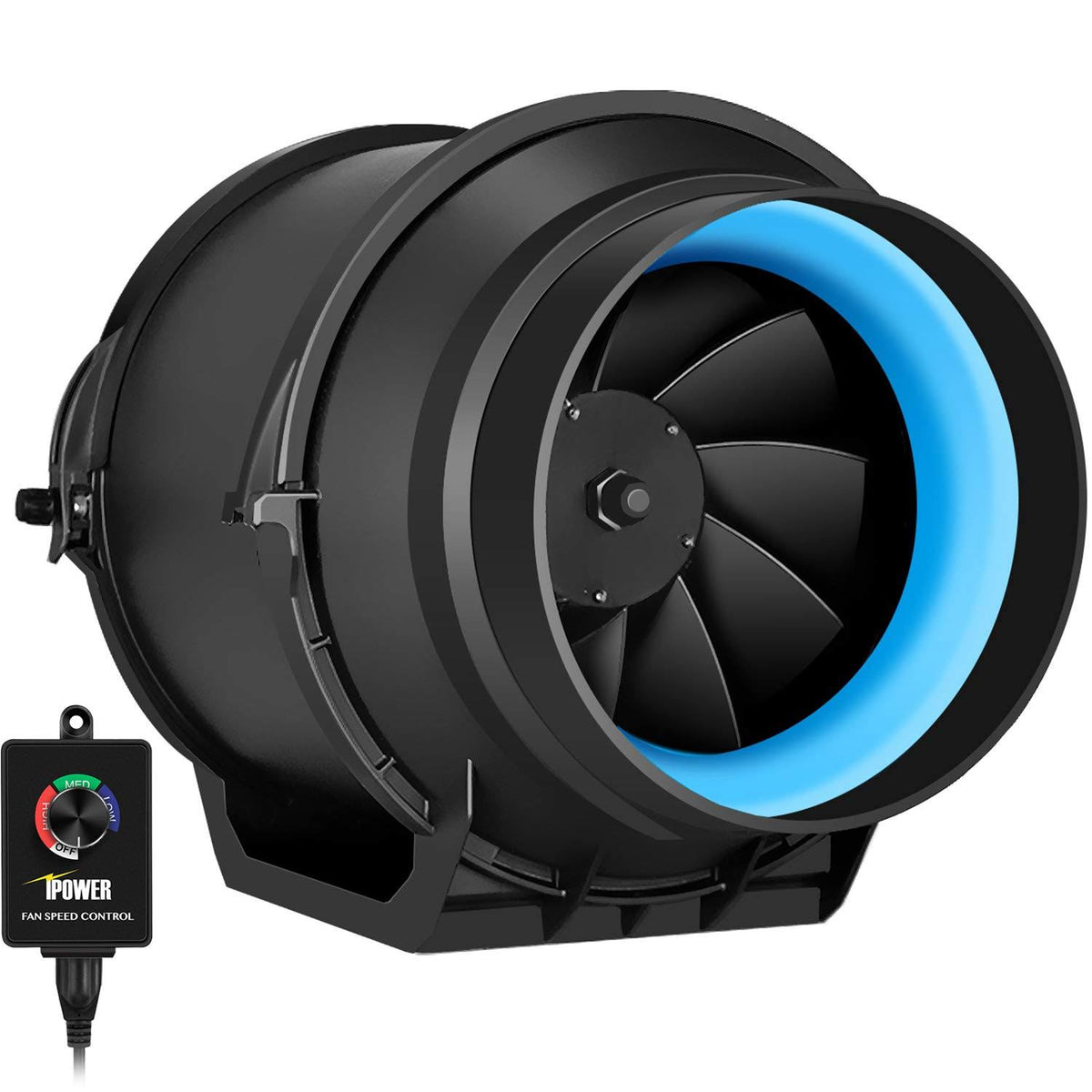 6 Inch 350 CFM Inline Duct Fan with Variable Speed Controller F9494