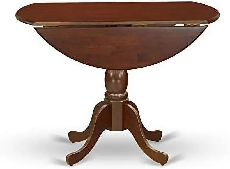 Round Dining Table with Dropleaf 42x42 Inch Mahogany K52571