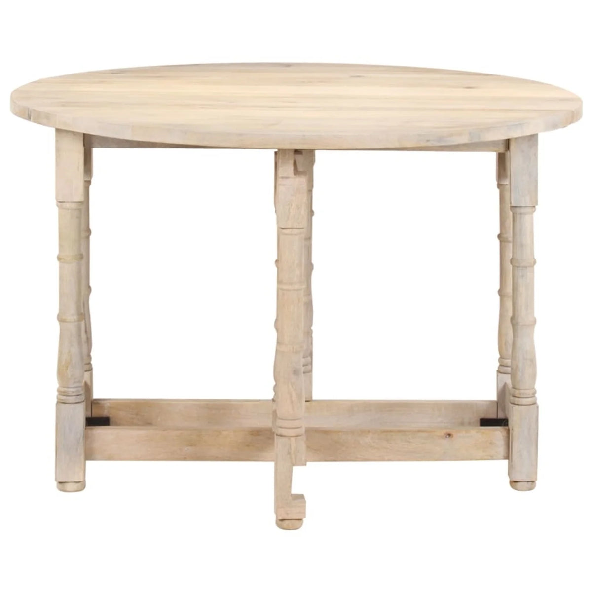 Round Solid Mango Wood Dining Table V39576