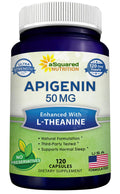 Apigenin 50mg & L-Theanine 200mg 120 Capsules Supplement A988
