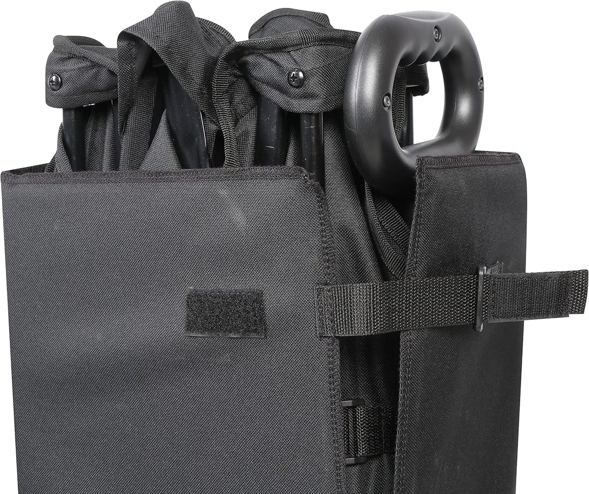 Black Folding Collapsible Camp Wagon Cart Y72752