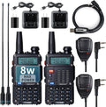 Handheld High Power 2 Way Radio with Programming Cable 2Pack Black G246788