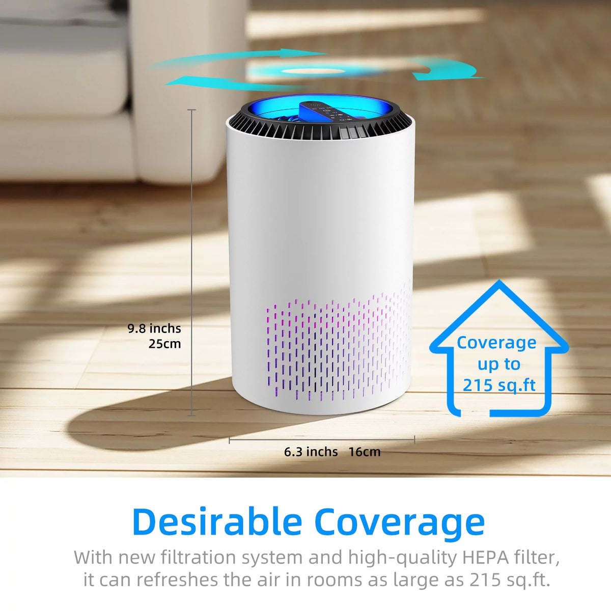 White HEPA Air Purifier S620598