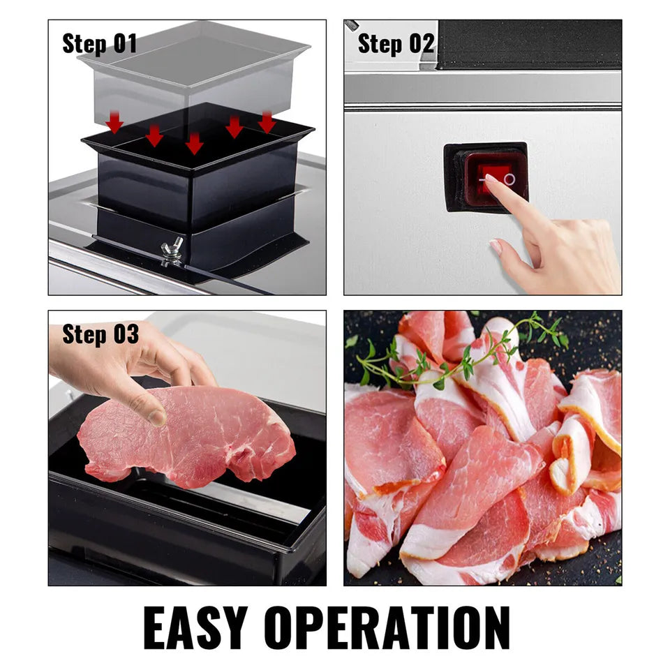 Commercial 2.5mm Electric Meat Cutter Stainless Steel L168