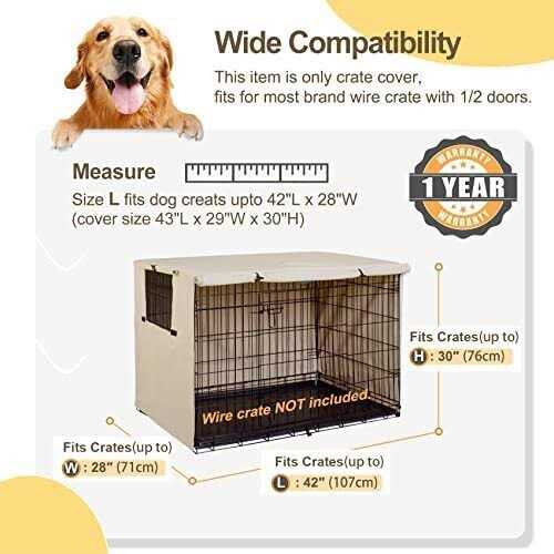 Dog Crate Cover Polyester Pet Kennel Cover Y235