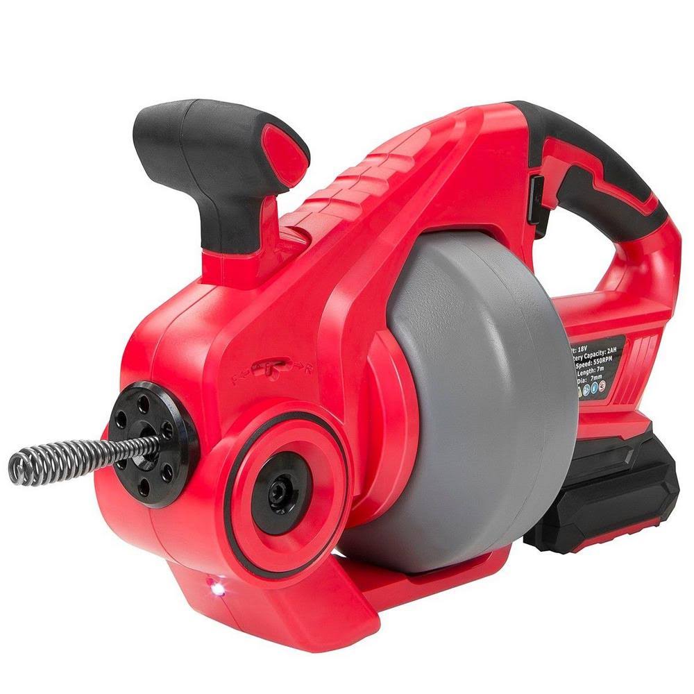 18-Volt Lithium-Ion Drain Auger with 25 ft. Reinforced Cable T19598