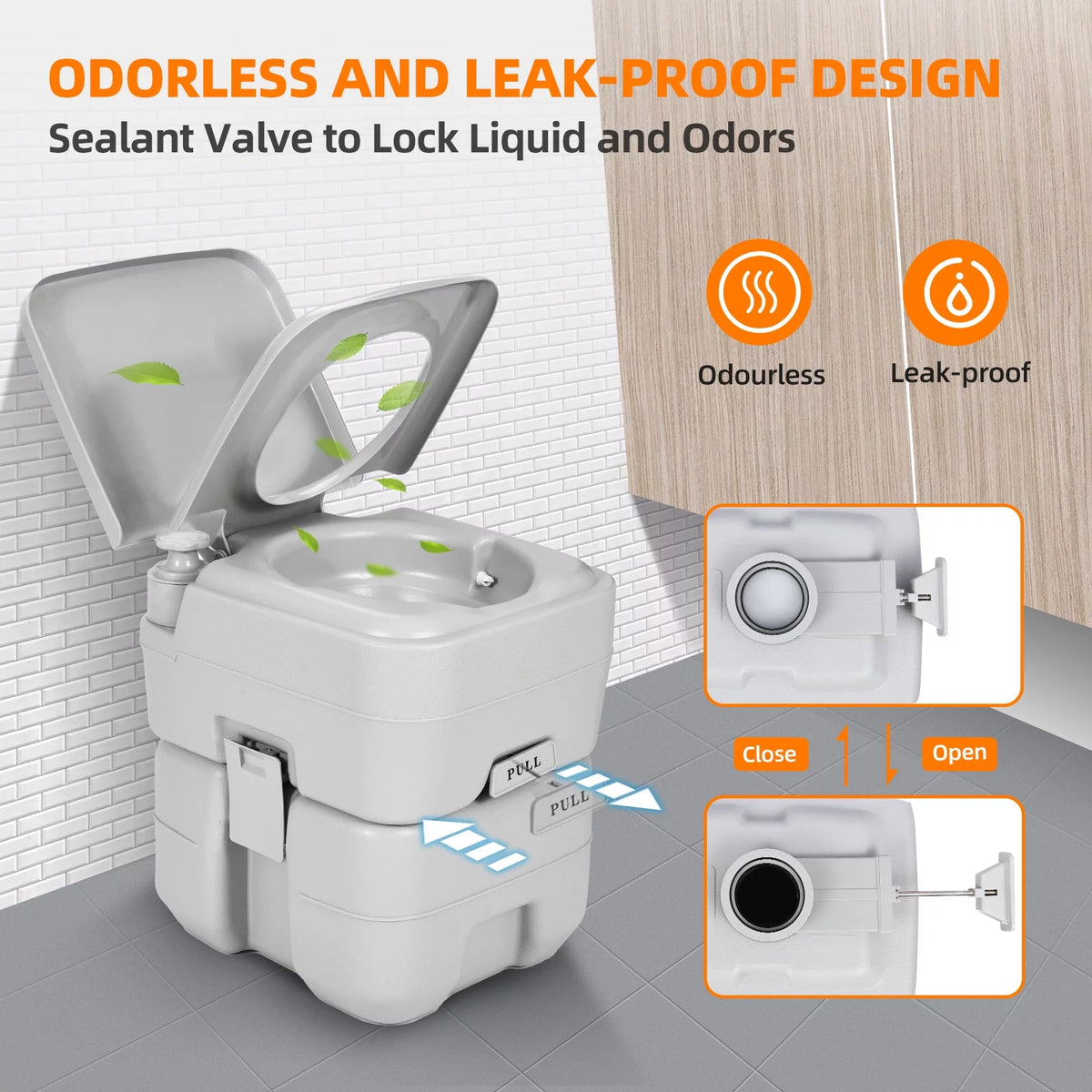 5.3 Gallon Portable Travel Toilet X38583