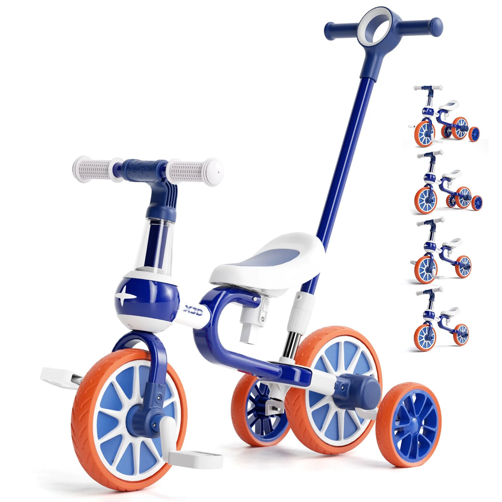 7 in 1 Toddler Tricycle with Removable Pedals F721