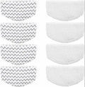 Steam Mop Replacement Pad 4Pcs White & 4Pcs Stripes Z642078