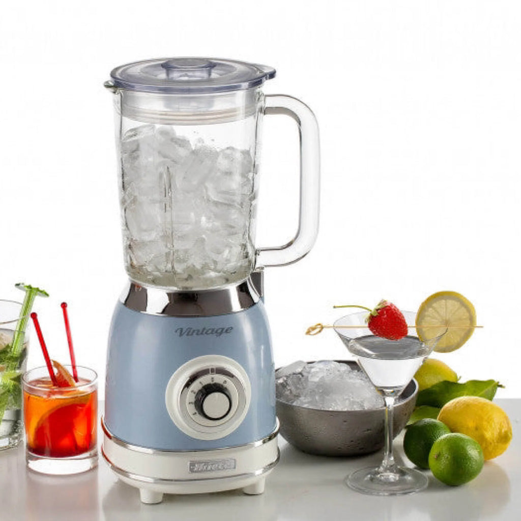Blue 1000W Glass Cup Blender C664