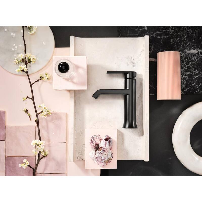 Single Handle Single Hole Bathroom Faucet Matte Black 2-pack K799181