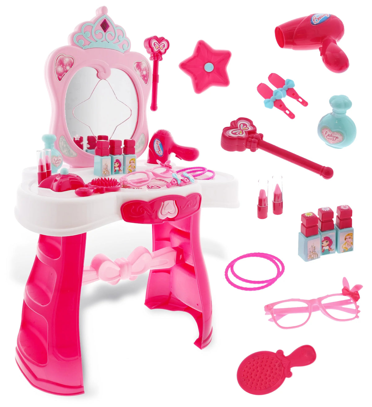 Princess Vanity Dresser with Mirror Playset W58514