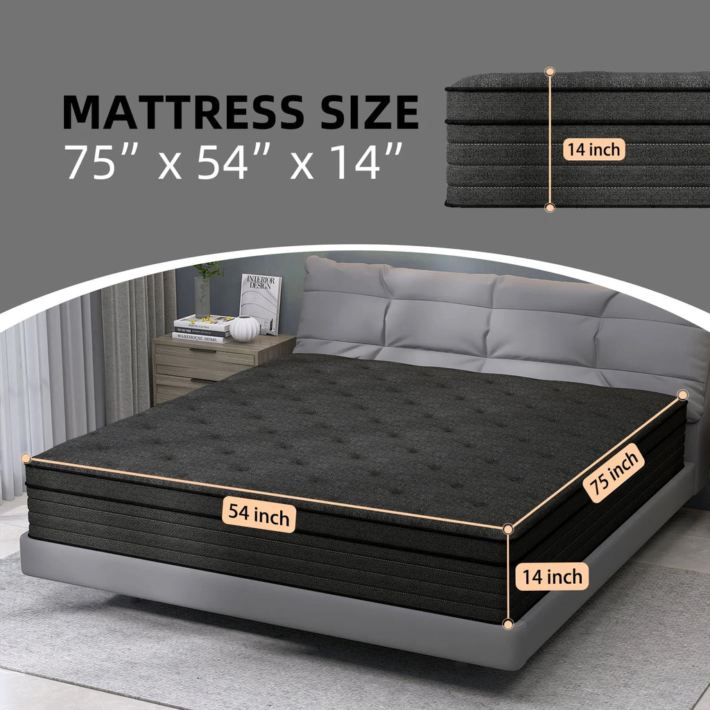 14 inch Full Medium Firm Hybrid Mattress P168889