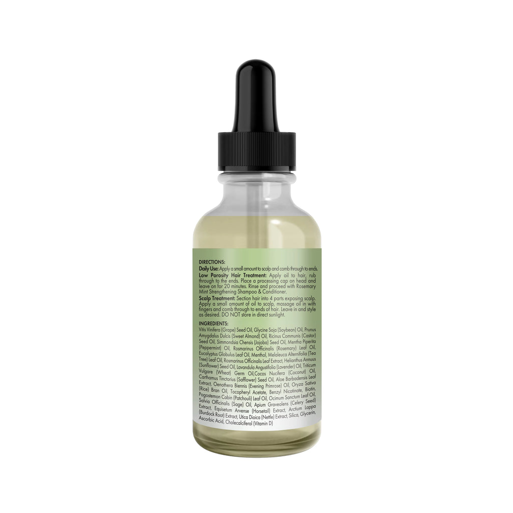 Rosemary Mint Scalp & Hair Oil 2 oz U370