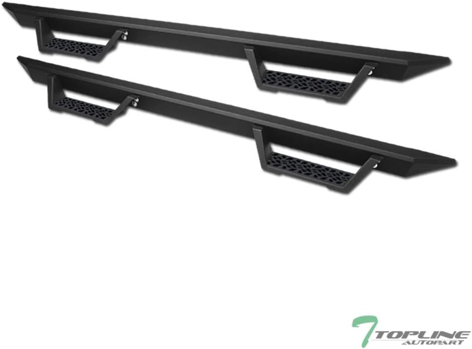 Matte Black Drop Step Side Nerf Bars Running Boards N838142