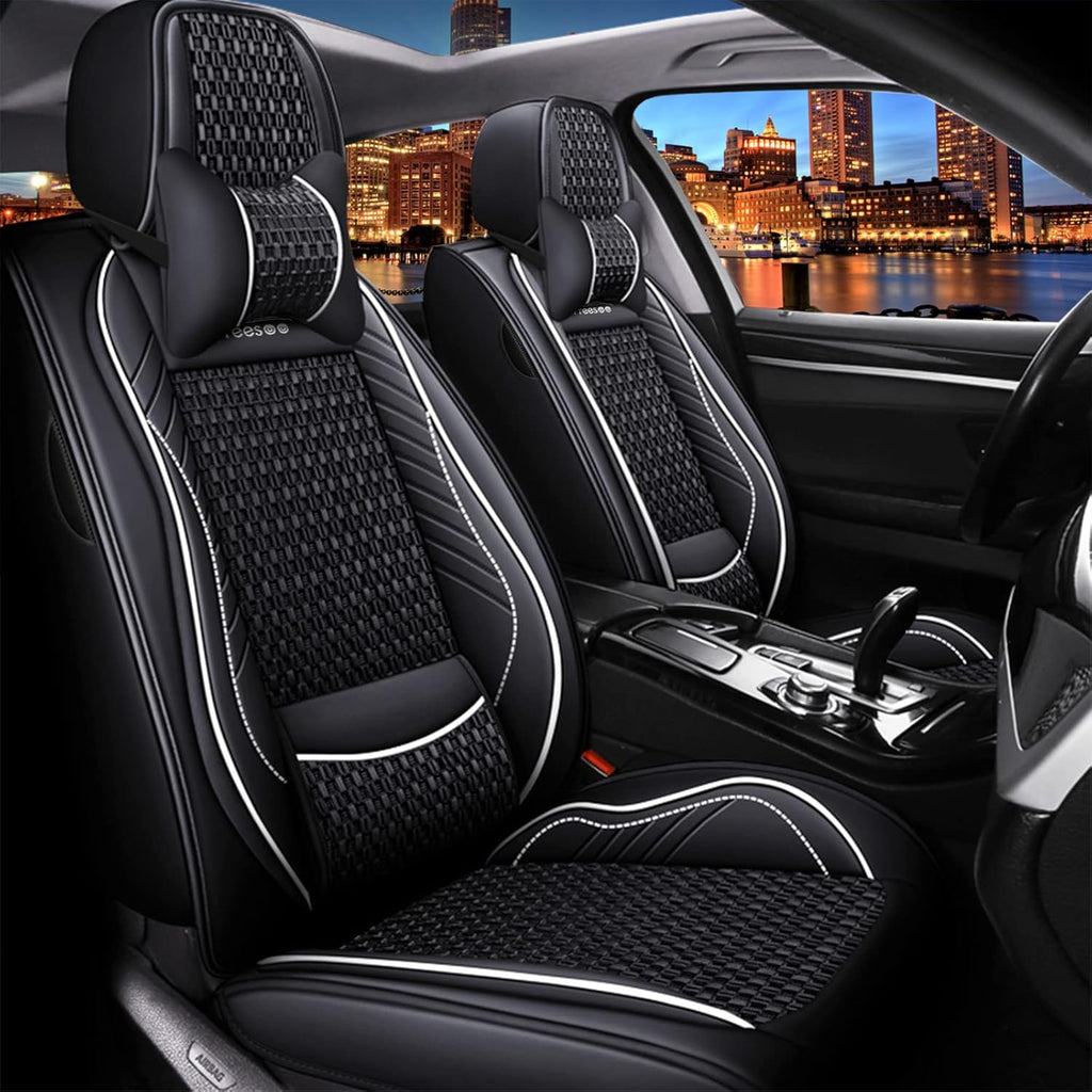 Faux Leather Car Seat Cover Front Only Q53021