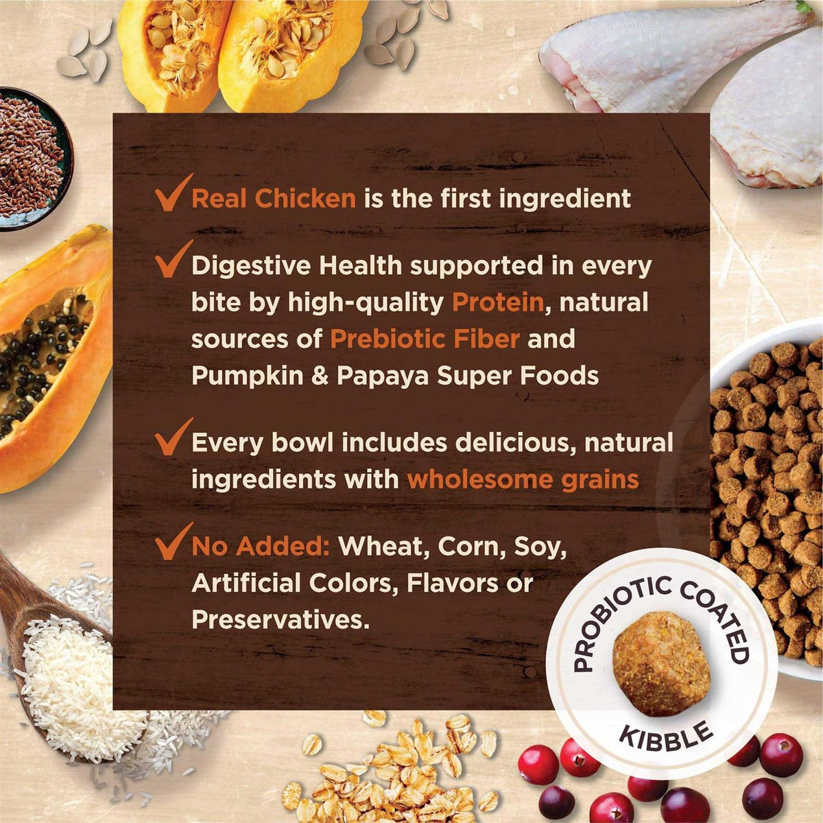 Chicken & Rice Dry Cat Food B636043