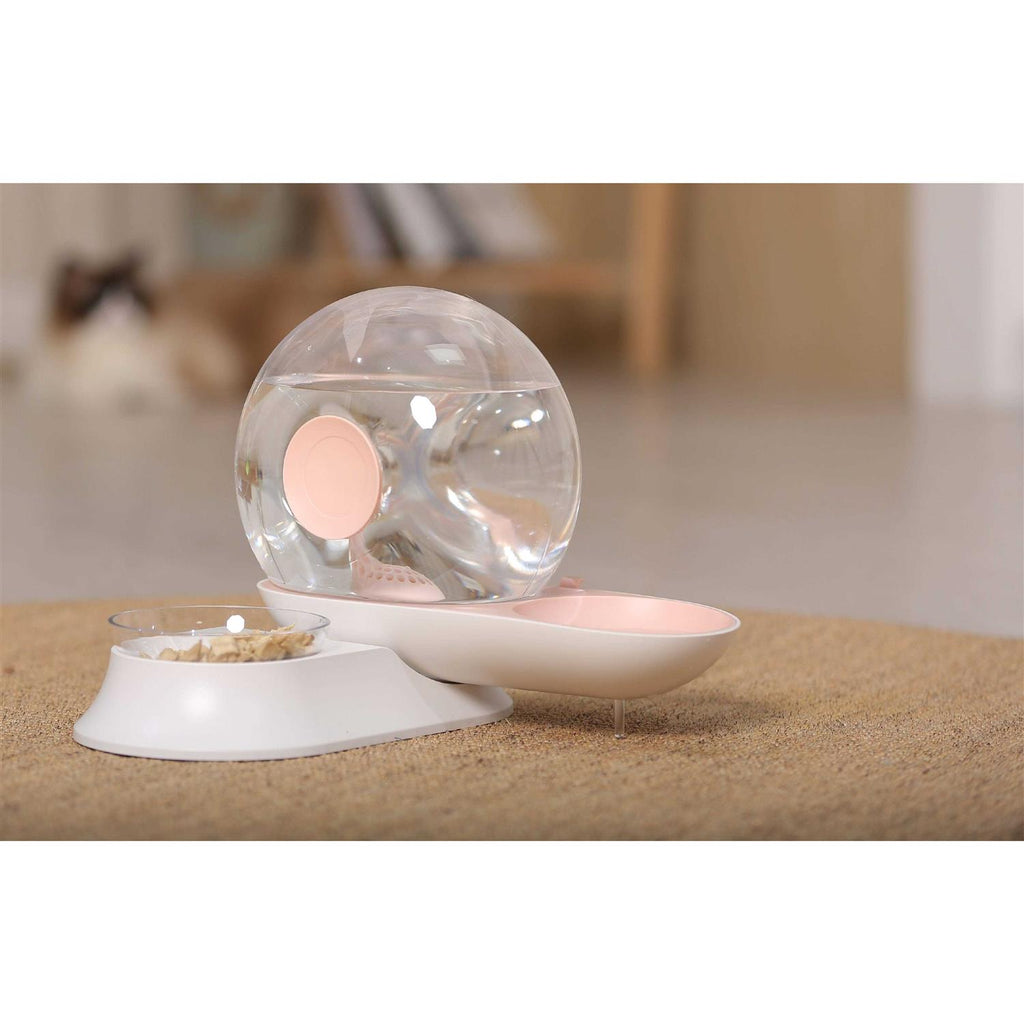 Snail Shaped 2-in-1 Automated Gravity Pet Water Dispenser and Food Bowl F960600