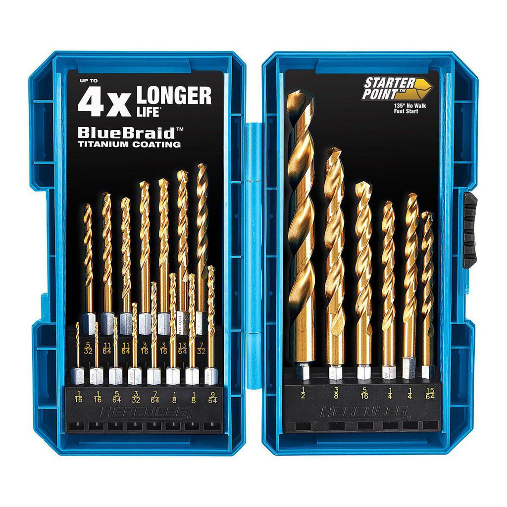 21-Piece Titanium Drill Bit Set H856452