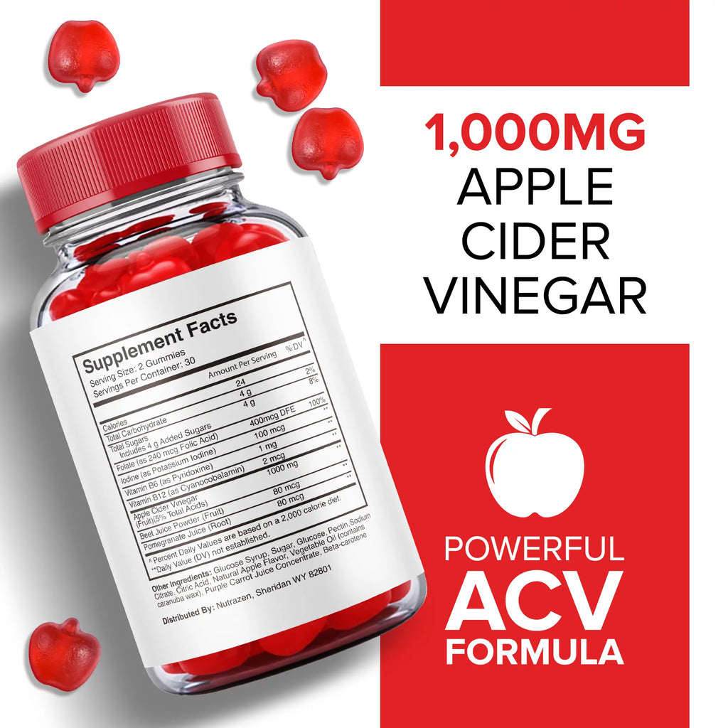 2 Pack Apple Cider Vinegar Gummies 120 Gummies Q8188