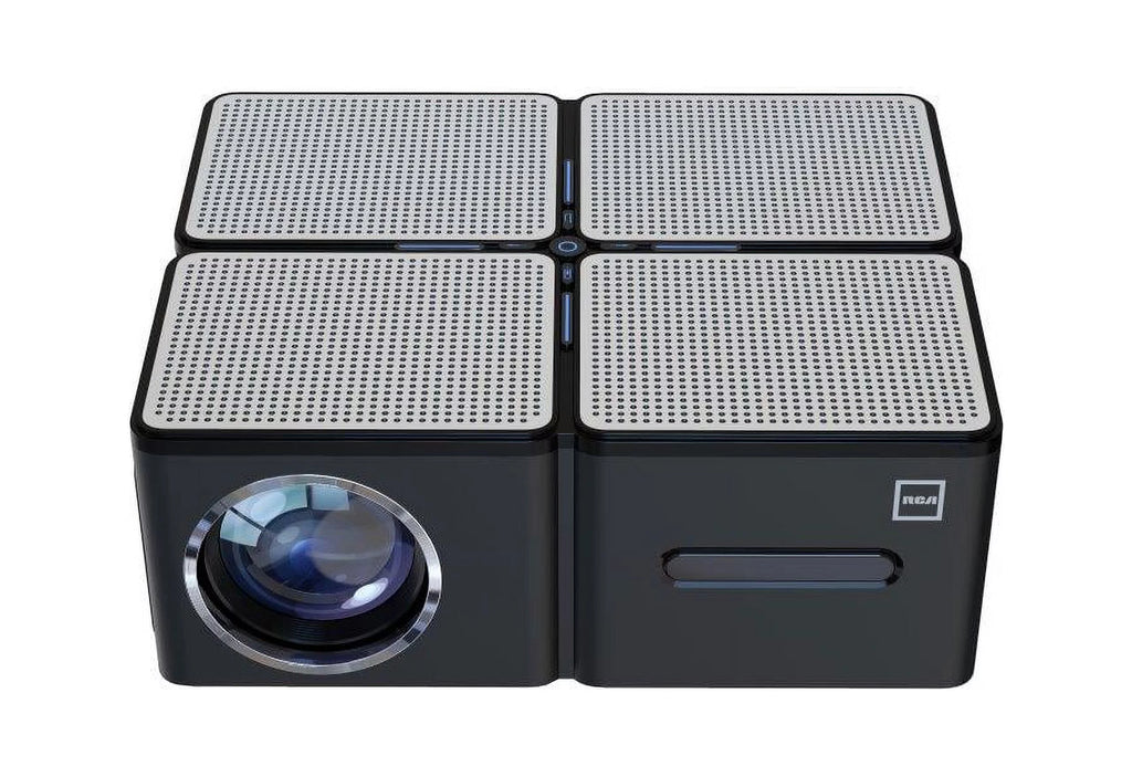1080P 5 LCD Panel 450 ANSI Lumens Black Home Theater Projector Q84310